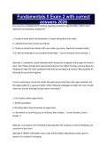 Fundamentals II Exam 2 with correct answers 2026