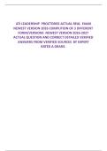 ATI LEADERSHIP PROCTORED ACTUAL REAL EXAM NEWEST VERSION 2026 COMPLITION OF 3 DIFFERENT FORM&sol;VERSIONS NEWEST VERSION 2026-2027 ACTUAL QUESTION AND CORRECT DETAILED VERIFIED ANSWERS FROM VERIFIED SOURCES BY EXPERT RATED A GRADE&period;2026&sol;2027 FREQUENTLY MOST TE
