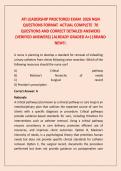 ATI LEADERSHIP PROCTORED EXAM 2026 NGN QUESTIONS FORMAT ACTUAL COMPLETE 70 QUESTIONS AND CORRECT DETAILED ANSWERS &lpar;VERIFIED ANSWERS&rpar;&period;2026&sol;2027 FREQUENTLY MOST TESTED Q&A FROM PAST PAPERS &ndash; MOST EXPECTED IN EXAM &ndash; MUST KNOW BEFORE EXAM&NewLine;