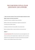 NSG 5140 WEEK 9 FINAL EXAM&NewLine;QUESTIONS AND ANSWERS