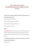 NSG 5140 ADVANCED&NewLine;PATHOPHYSIOLOGY WEEK 8 FINAL&NewLine;EXAM