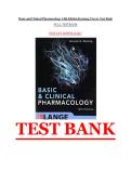 TEST BANK FOR Basic and Clinical Pharmacology 14th Edition Katzung Trevor