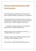 PSI Exam &lpar;Barbering&rpar; Questions With Correct Answers