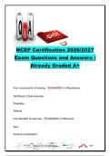 NCEP Certification Exam 2026&sol;2027 &vert; 150&plus; Questions & Answers &vert; Personal Training&comma; Anatomy&comma; Nutrition&comma; Cardio & Exercise Physiology