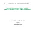 PSYC 460&vert; PSYCHOLOGICAL SKILLS TRAINING&colon; WEIGHTLIFTING ATHLETE&vert; WITH COMPLETE SOLUTIONS