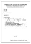 ADVANCED PHARMACOLOGY EXAM 1 QUESTIONS WITH COMPLETE SOLUTIONS &vert; FROM QUESTION TO PERFECTION&vert; STUDY WITH CONFIDENCE&excl;