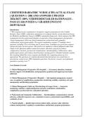 CERTIFIED BARIATRIC NURSE &lpar;CBN&rpar; ACTUAL EXAM &NewLine;&lbrack; QUESTION 1- 200&rsqb; AND ANSWERS UPDATED &NewLine;2026&sol;2027&vert; 100&percnt; VERIFIED&vert;DETAILED RATIONALES &NewLine;PASS GUARANTEED A&plus; GRADED &vert;INSTANT &NewLine;DOWNLOAD 