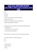 HLST 3341&colon; MIDTERM REVIEW &lpar;LECTURE 1&rpar; with correct answers 100&percnt; 2026