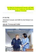 Test Bank for Fundamental Concepts and Skills for the Patient Care Technician&comma; 2nd Edition by Kimberly Townsend 