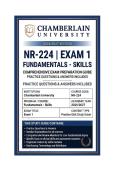 NR 224 Exam 1 Fundamentals - Skills &vert; Questions & Answers 2026&sol;2027 &vert; CHAMBERLAIN