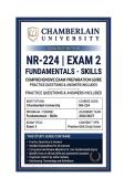 NR 224 Exam 2 Fundamentals - Skills &vert; Questions & Answers 2026&sol;2027 &vert; 