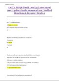 ANZCA MCQs Final Exam V3 2026&sol;2027 &vert; Complete Question Bank with Verified Answers & Explanations &vert; 100&percnt; Pass Guarantee
