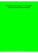  Life Sciences Grade 12 Complete Study Guide & Exam Review 2026&sol; 2027