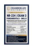 NR 224 Exam 3 Fundamentals - Skills &vert; Questions & Answers 2026&sol;2027 &vert; CHAMBERLAIN
