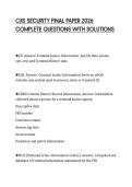 CJIS SECURITY FINAL PAPER 2026&NewLine;COMPLETE QUESTIONS WITH SOLUTIONS&NewLine;