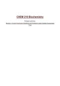 CHEM 210 Biochemistry Portage Learning - Module 1&ndash;8 and Final Exam Questions and Answers&vert; Latest Update&vert; Guaranteed Pass&NewLine;