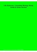 Life Sciences Complete Biology Study Guide & Exam Review 2026&sol;2027