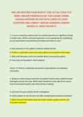 NRG 200 MIDTERM EXAM NEWEST 2026 ACTUAL EXAM TEST &NewLine;BANK&vert; NRG200 PHARMACOLOGY FOR HUMAN CARING &NewLine;NURSING MIDTERM REVIEW WITH COMPLETE EXAM &NewLine;QUESTIONS AND CORRECT VERIFIED ANSWERS&sol; ALREADY &NewLine;GRADED A&plus; &lpar;MOST RECENT&excl;&excl;&rpar;