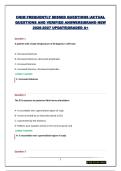 CNIM FREQUENTLY MISSED QUESTIONS &vert;ACTUAL QUESTIONS AND VERIFIED ANSWERS&vert;BRAND NEW 2026-2027 UPDATE&vert;GRADED A&plus;