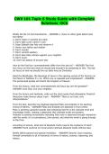 CWV 101 Topic 6 Study Guide with Complete Solutions -GCU