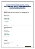 CNIM ASAP COMPLETE EXAM PREP &vert;ACTUAL QUESTIONS AND VERIFIED ANSWERS&vert;BRAND NEW 2026-2027 UPDATE&vert;GRADED A&plus;
