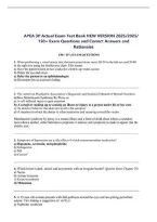 Ultimate APEA 3P Exam Test Bank 2025&sol;2026 &vert; 150&plus; Questions & Answers &lpar;Verified Guide&rpar;&NewLine;