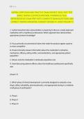 NAPSRx CNPR EXAM AND PRACTICE EXAM NEWEST 2026&sol; 2027 TEST &NewLine;BANK&vert; NAPSRx CERTIFIED NATIONAL PHARMACEUTICAL &NewLine;REPRESENTATIVE EXAM PREP WITH COMPLETE EXAM QUESTIONS AND &NewLine;CORRECT VERIFIED ANSWERS&sol; ALREADY GRADED A&plus; &lpar;MOST RECENT&excl;&excl;&rpar;