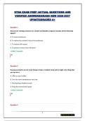 STNA EXAM PREP &vert;ACTUAL QUESTIONS AND VERIFIED ANSWERS&vert;BRAND NEW 2026-2027 UPDATE&vert;GRADED A&plus;