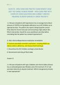 NUR 670 - APEA EXAM AND PRACTICE EXAM NEWEST 2026&sol; &NewLine;2027 TEST BANK&vert; NUR670 PMHNP - APEA EXAM PREP WITH &NewLine;COMPLETE EXAM QUESTIONS AND CORRECT VERIFIED &NewLine;ANSWERS&sol; ALREADY GRADED A&plus; &lpar;MOST RECENT&excl;&excl;&rpar;