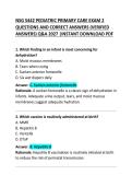 NSG 5442 Pediatric Primary Care Exam 2 Questions and Correct Answers &ndash; 2026 Practice Test