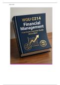 WGU C214 Financial Management &NewLine;The Essential Exam Readiness and &NewLine;Study Manual&colon; Complete Test Bank &NewLine;Review&comma; Advanced Practice &NewLine;Questions&comma; Comprehensive Study &NewLine;Guide&comma; and Final Preparation &NewLine;Assessment &NewLine;