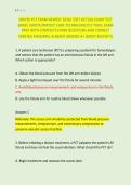 DAVITA PCT EXAM NEWEST 2026&sol; 2027 ACTUAL EXAM TEST &NewLine;BANK&vert; DAVITA &lpar;PATIENT CARE TECHNICIAN&rpar; PCT FINAL EXAM &NewLine;PREP WITH COMPLETE EXAM QUESTIONS AND CORRECT &NewLine;VERIFIED ANSWERS&sol; ALREADY GRADED A&plus; &lpar;MOST RECENT&excl;&excl;&rpar;