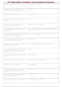Firefighter I Exam 2026-2027 &vert; FF1 Questions & Answers&comma; Practice Exam & Certification Study Guide
