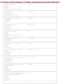 Dental Hygiene Practice Test 1 Chapters 1-5 2026-2027 &vert; Ethics&comma; Jurisprudence & Practice Management Questions