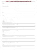 WGU C777 Web Development Applications Exam Prep 2026-2027 &vert; Questions&comma; Practice Test & Study Guide