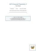 ACS General Chemistry 2 Final Exam Study Guide 2026 &vert; Practice Questions & Answers with Rationales &vert; Complete Exam Prep