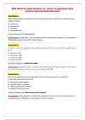 ADN Midterm Exam &lpar;Weeks 1-7&rpar; &vert; Units 1-2 Questions With&NewLine;Answers and detailed Rationales
