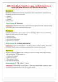 ADN &vert; Week 3 Quiz&colon; Fluid&comma; Electrolytes&comma; and Acid-Base Balance&NewLine;Questions With Answers and detailed Rationales