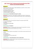 ADN &vert; Week 4 Quiz&colon; Cardiovascular Nursing Questions With&NewLine;Answers and detailed Rationales
