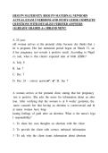 HESI PN Maternal Newborn Exam &ndash; 3 Practice Versions&comma; Questions & Study Guide