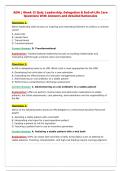 ADN &vert; Week 12 Quiz&colon; Leadership&comma; Delegation & End-of-Life Care&NewLine;Questions With Answers and detailed Rationales