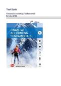 Test Bank For Financial Accounting Fundamentals&comma; 8th Edition By John Wild&vert;&vert; Complete Guide A&plus;
