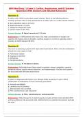 ADN Med-Surg I &vert; Exam 2&colon; Cardiac&comma; Respiratory&comma; and GI Systems&NewLine;Questions With Answers and detailed Rationales