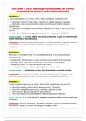 ADN Week 7 Quiz &vert; Med-Surg Prioritization & Case Studies&NewLine;Questions With Answers and detailed Rationales