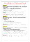 ADN &vert; Week 11 Quiz&colon; Ventilators & Advanced Pharmacology&NewLine;Questions With Answers and detailed Rationales