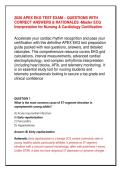 APEX EKG TEST EXAM &ndash; QUESTIONS WITH CORRECT ANSWERS & RATIONALES &vert; Master ECG Interpretation for Nursing & Cardiology Certification