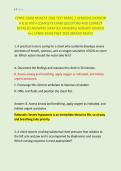 CPNRE EXAM NEWEST 2026 TEST BANK&vert; 2 VERSIONS &lpar;VERSION &NewLine;A & B&rpar; WITH COMPLETE EXAM QUESTIONS AND CORRECT &NewLine;DETAILED ANSWERS &lpar;VERIFIED ANSWERS&rpar; ALREADY GRADED &NewLine;A&plus;&vert; CPNRE EXAM PREP 2025 &lpar;BRAND NEW&excl;&excl;&rpar;