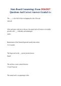 State Board Cosmetology Exam 2026&sol;2027 Questions And Correct Answers Graded A&plus;