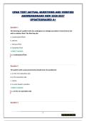 CPAN TEST &vert;ACTUAL QUESTIONS AND VERIFIED ANSWERS&vert;BRAND NEW 2026-2027 UPDATE&vert;GRADED A&plus;