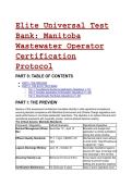 2026&sol;2027 S-Tier Elite Test Bank&colon; Manitoba Wastewater Operator Certification Protocol